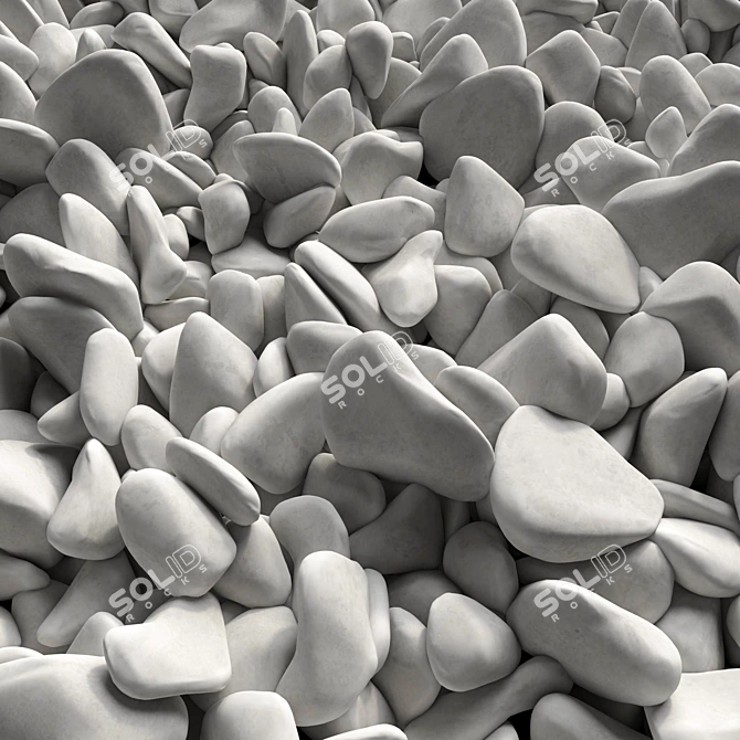 Stone Decor Polygon Texture 3D 3D model image 1