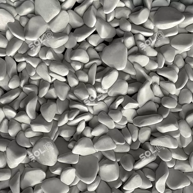 Stone Decor Polygon Texture 3D 3D model image 5