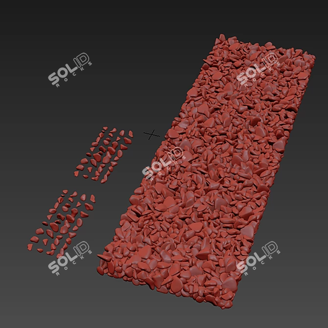 Stone Decor Polygon Texture 3D 3D model image 6