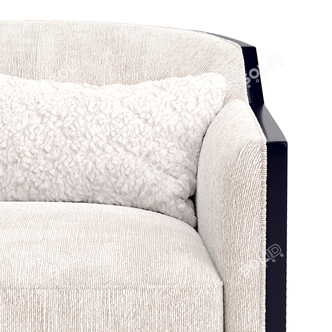 Elegant Chaddock Jane Armchair 3D model image 4