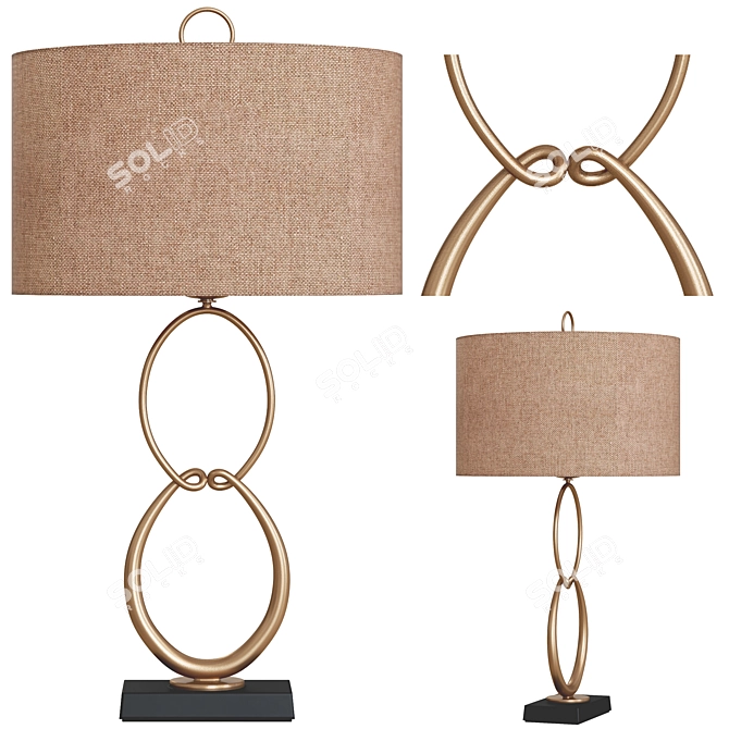 Elegant Shelley Table Lamp 3D model image 1