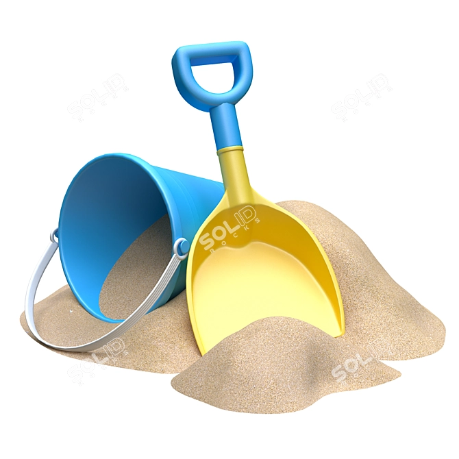 Sand Bucket Shovel Set - 3D Model 3D model image 1