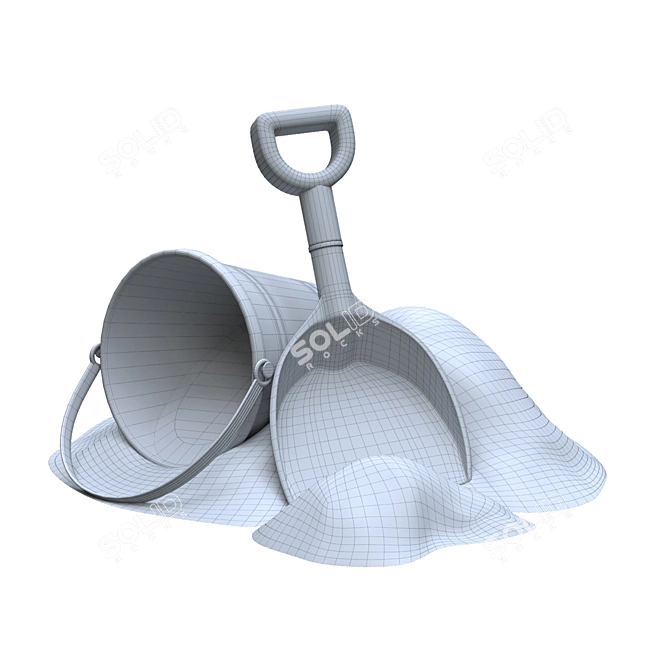 Sand Bucket Shovel Set - 3D Model 3D model image 5