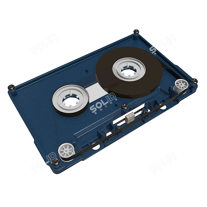 High-quality Cassette Tape 3D Model 3D model image 4