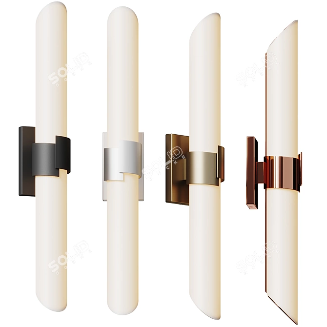 Modern LED Vanity Light Fixture 3D model image 1