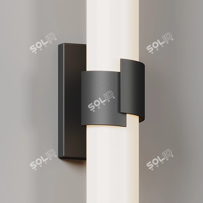 Modern LED Vanity Light Fixture 3D model image 2