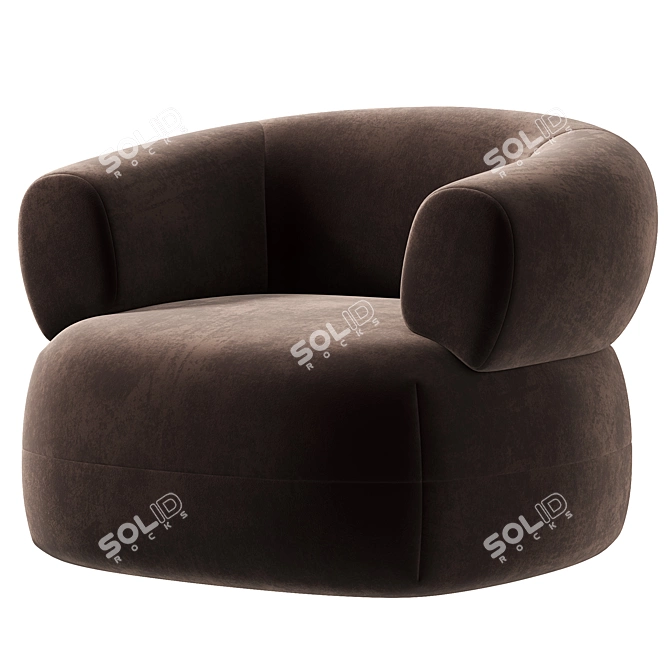 Puffer Chair by Moving Mountains 3D model image 3