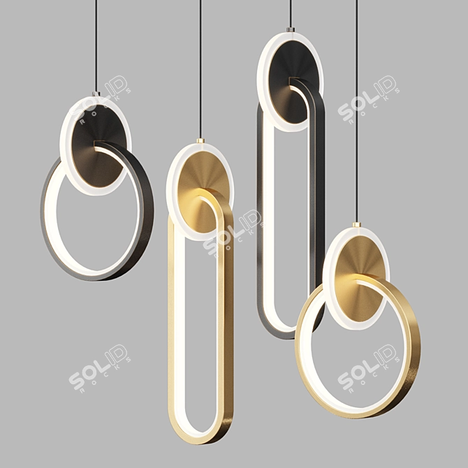 Modern LED Pendant Lights RANDALL 3D model image 1