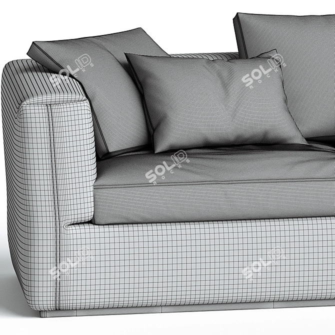 Modern Elegance Sofa 291 Cassina 3D model image 3