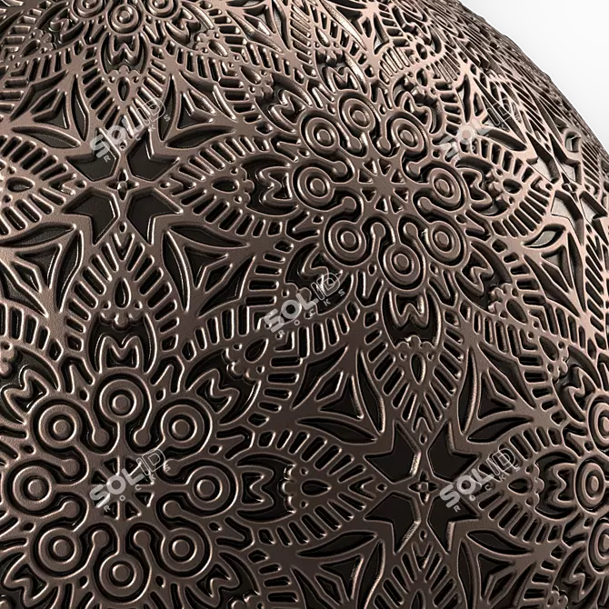 Ornament Metal Panels | Seamless Texture 3D model image 2