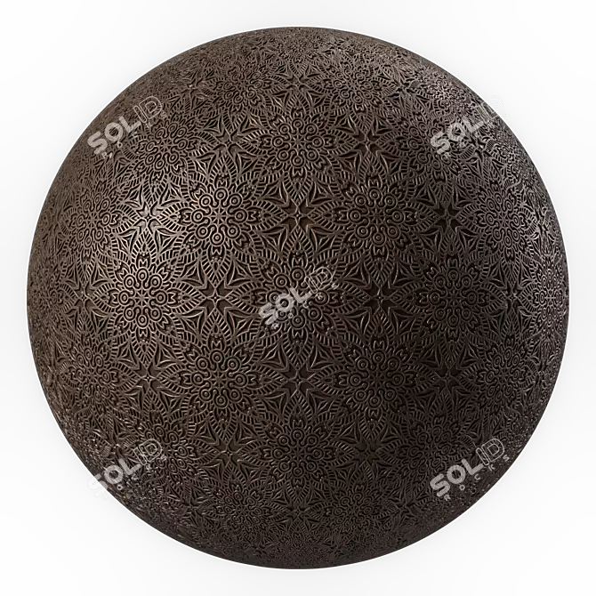 Ornament Metal Panels | Seamless Texture 3D model image 4