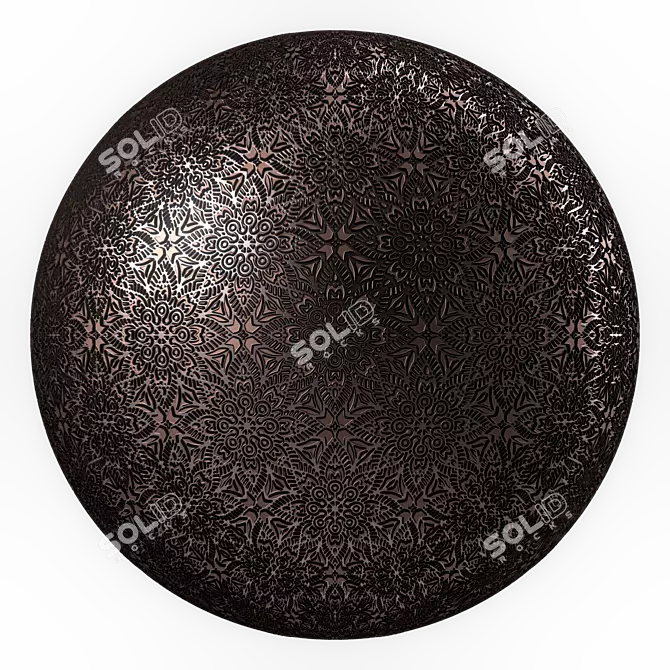 Ornament Metal Panels | Seamless Texture 3D model image 6