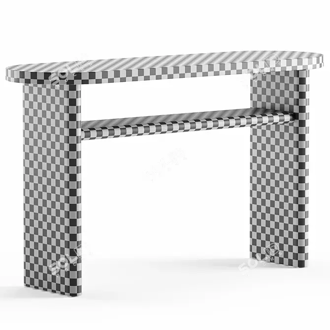 Title: Elegant Cayman Console Table 3D model image 6