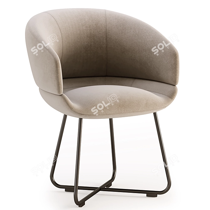 Sleek CALETO Chair for 3D 🪑 3D model image 3