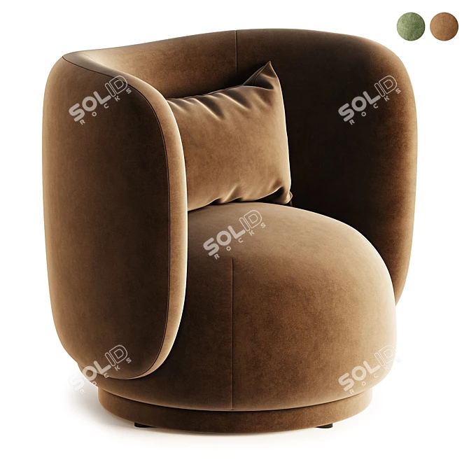 Modern Rabbit Sofa Design by Timber 3D model image 1