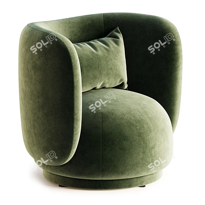 Modern Rabbit Sofa Design by Timber 3D model image 2