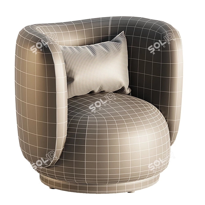 Modern Rabbit Sofa Design by Timber 3D model image 6