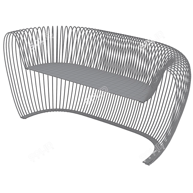 Outdoor Bubble Sofa Concept Urban 3D model image 3