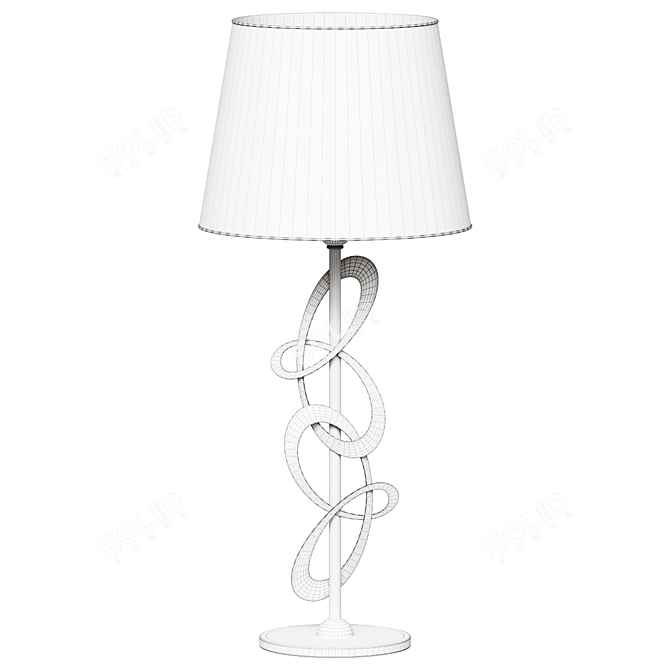 Elegant Decò Bedside Lighting 3D model image 2