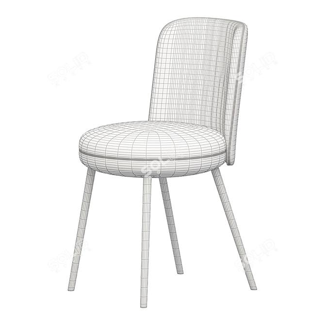 Elegant Merwyn Chair by Wittmann 3D model image 2