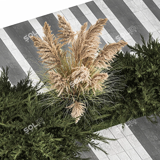 Урбанистический Набор Городской Зелени 3D model image 3