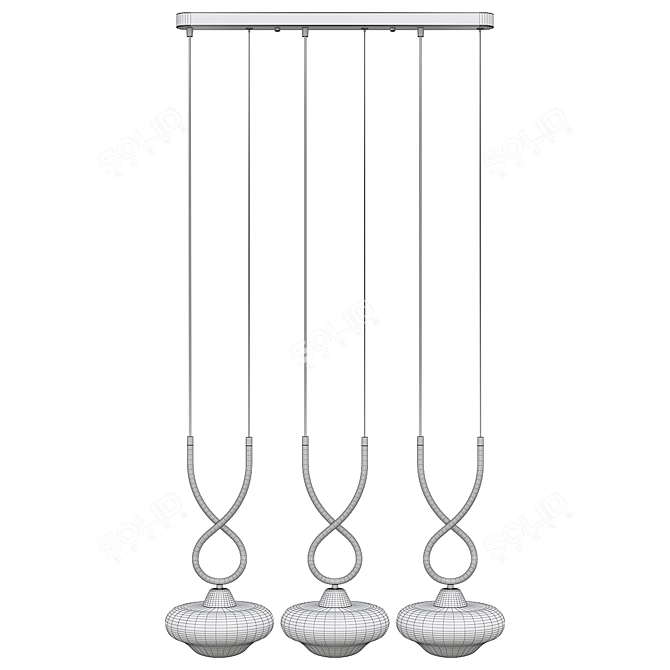 Elegant Yolanda Chandelier 3D model image 2