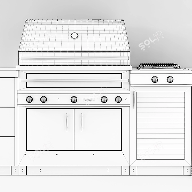 Kalamazoo Ultimate Outdoor Kitchen 3D model image 4