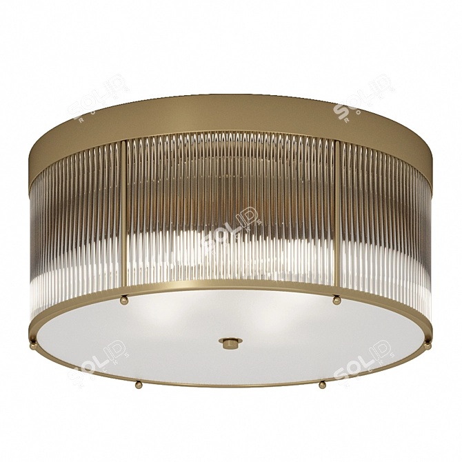 Elegant Charleston Ceiling Light 3D model image 2