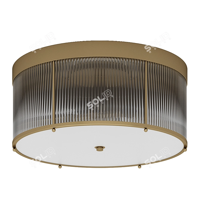 Elegant Charleston Ceiling Light 3D model image 4