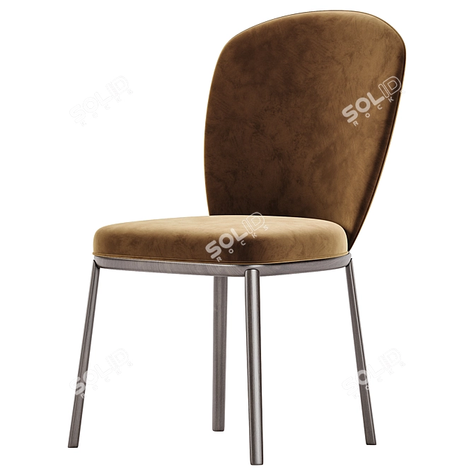 Contemporary Minimalist Style Chair 3D model image 2