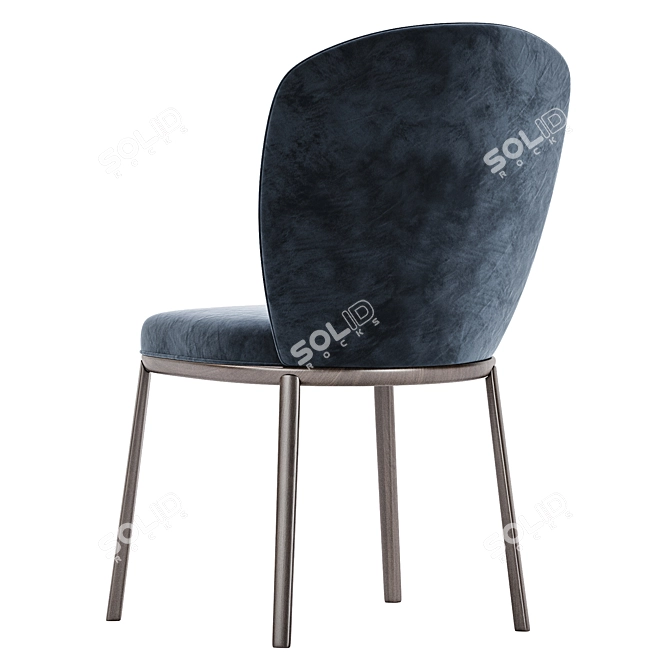 Contemporary Minimalist Style Chair 3D model image 4