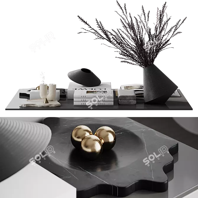 Corner Design Decor Set 3D model image 6