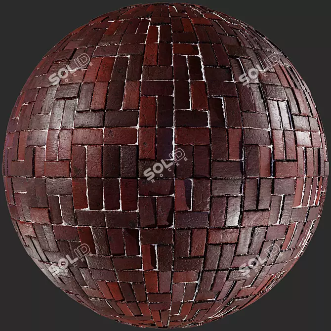 Realistic PBR Brick Materials Set 3D model image 4