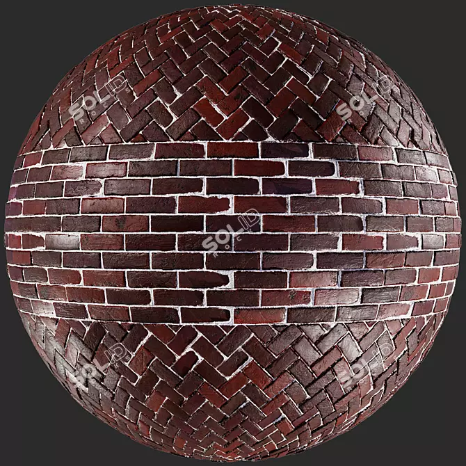 Realistic PBR Brick Materials Set 3D model image 6