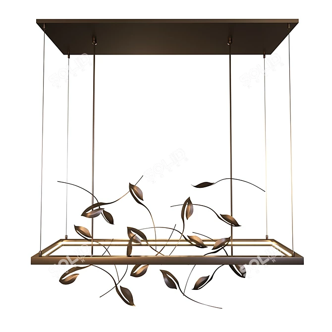 Modern LED Linear Light Fixture 3D model image 3