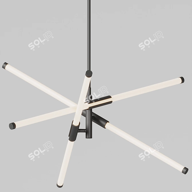 Modern LED Pendant Light Fixture 3D model image 3