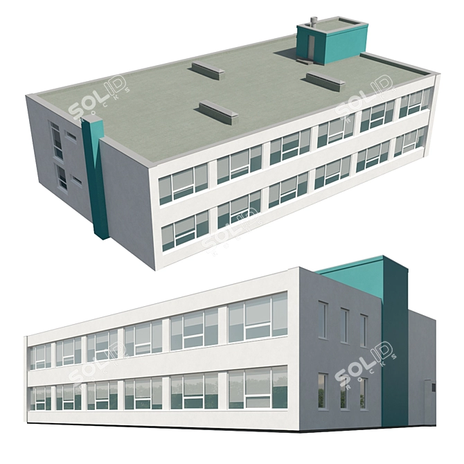 Corona 9 Legacy Office Building 3D model image 2