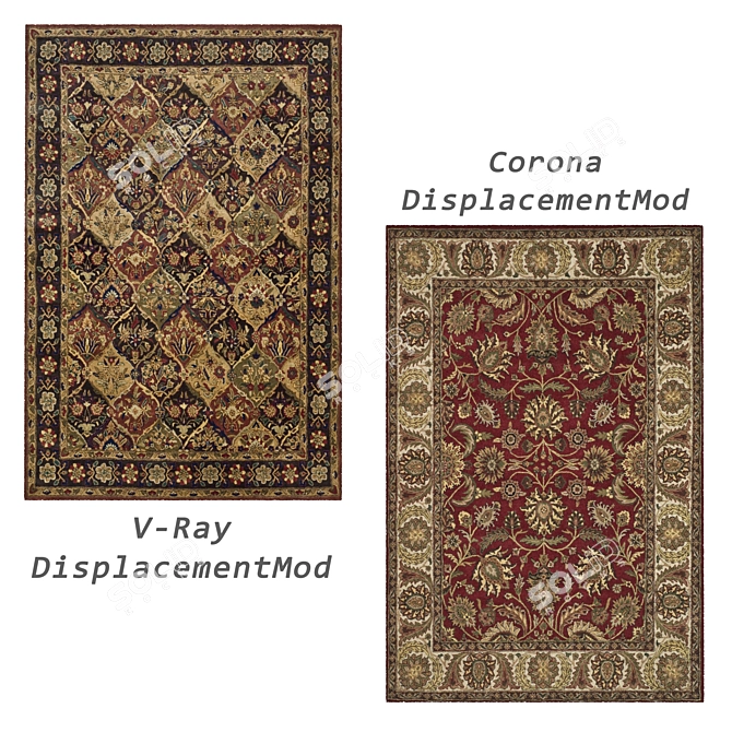 3D Carpets Set Render Collection 3D model image 4