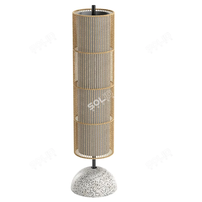 Modern Floor Lamp with UVs 3D model image 3