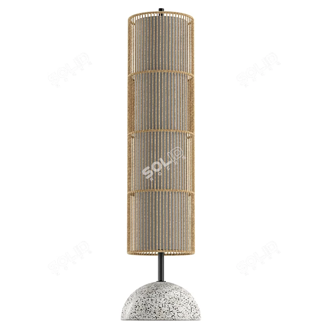 Modern Floor Lamp with UVs 3D model image 4