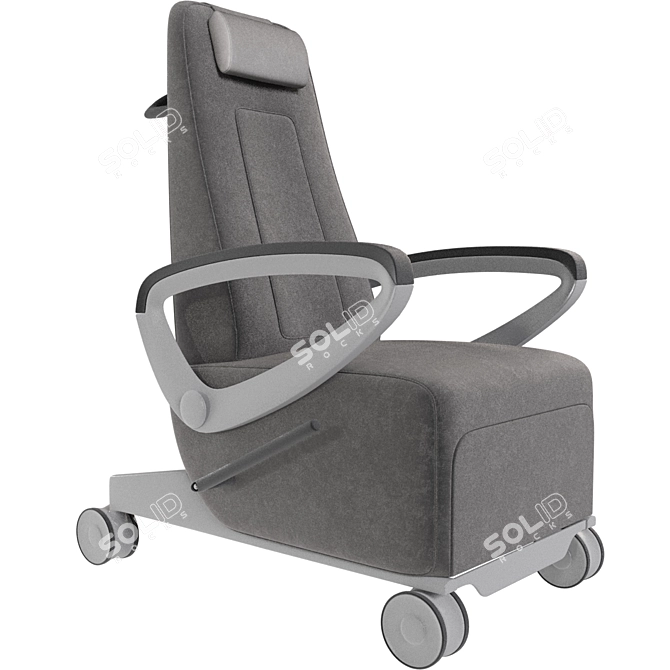 Quadro Recliner: Stylish, Comfortable, Modern 3D model image 4