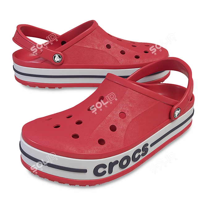 Versatile Crocs Footwear 3D model image 1