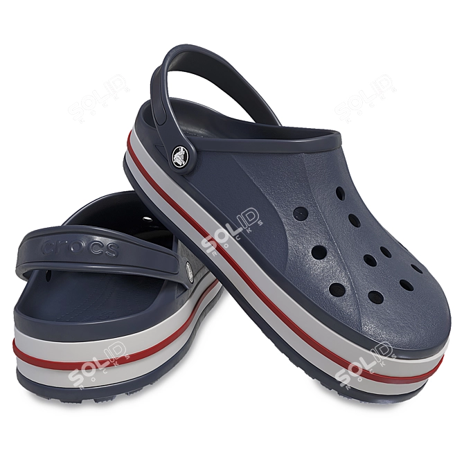 Versatile Crocs Footwear 3D model image 2