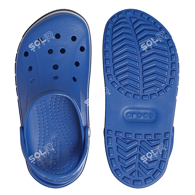 Versatile Crocs Footwear 3D model image 4