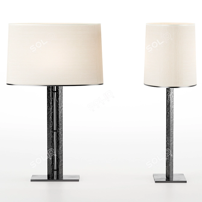 Elegant Bruno Bakar Table Lamp 3D model image 1