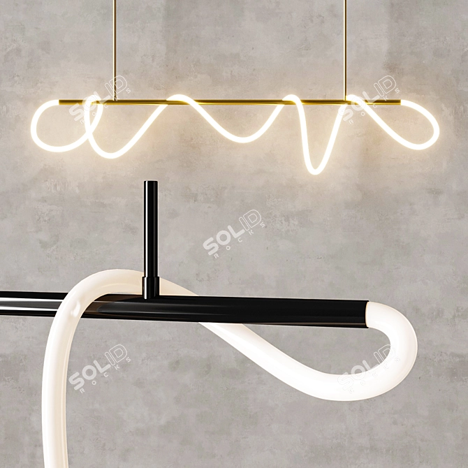 Title: Glorify Modern Pendant Light 3D model image 3