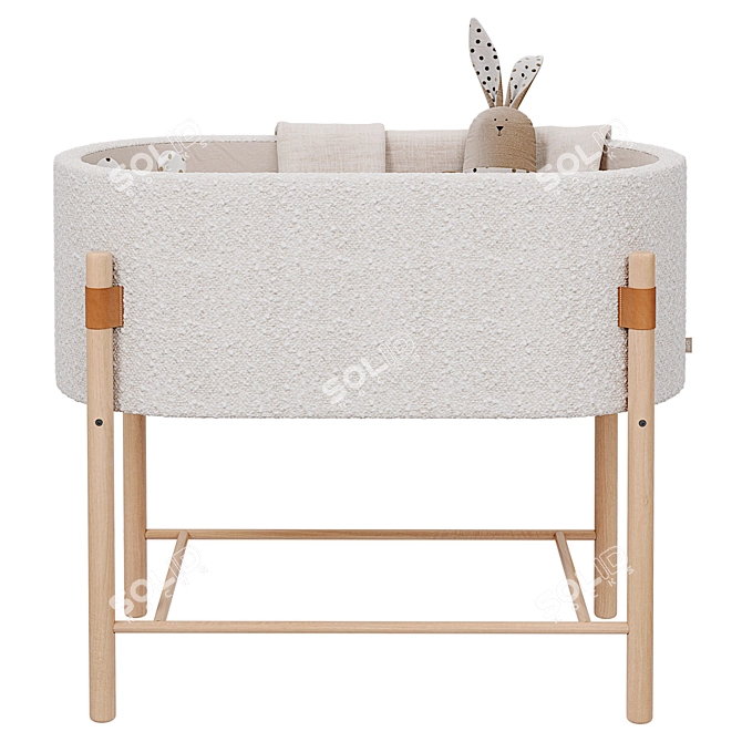 Adara Baby Crib by Kave Home 3D model image 2