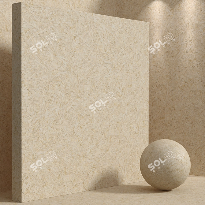 Seamless Wood OSB Set 3D model image 2