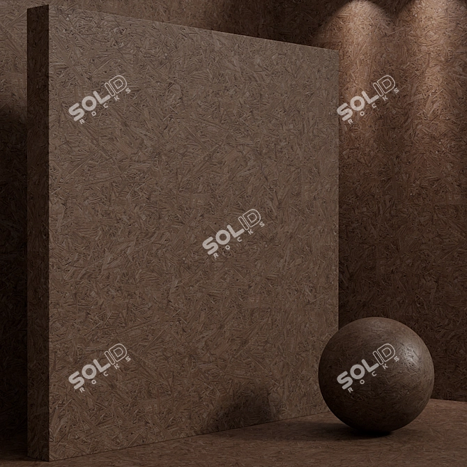 Seamless Wood OSB Set 3D model image 3