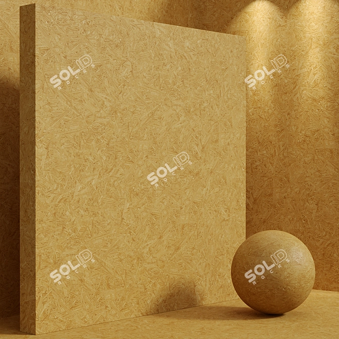 Seamless Wood OSB Set 3D model image 5